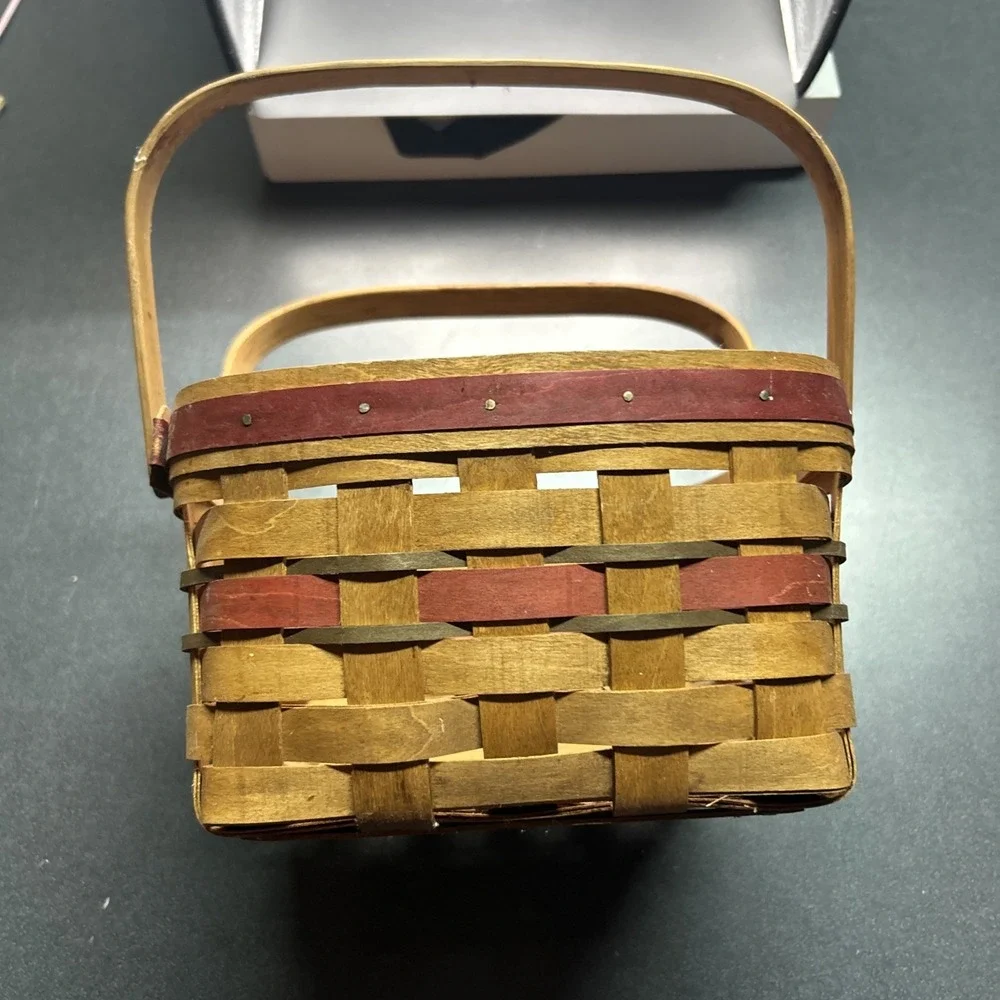Workshops of GERALD E HENN Handmade Maple 1997 Limited Edition HOLIDAY BASKET